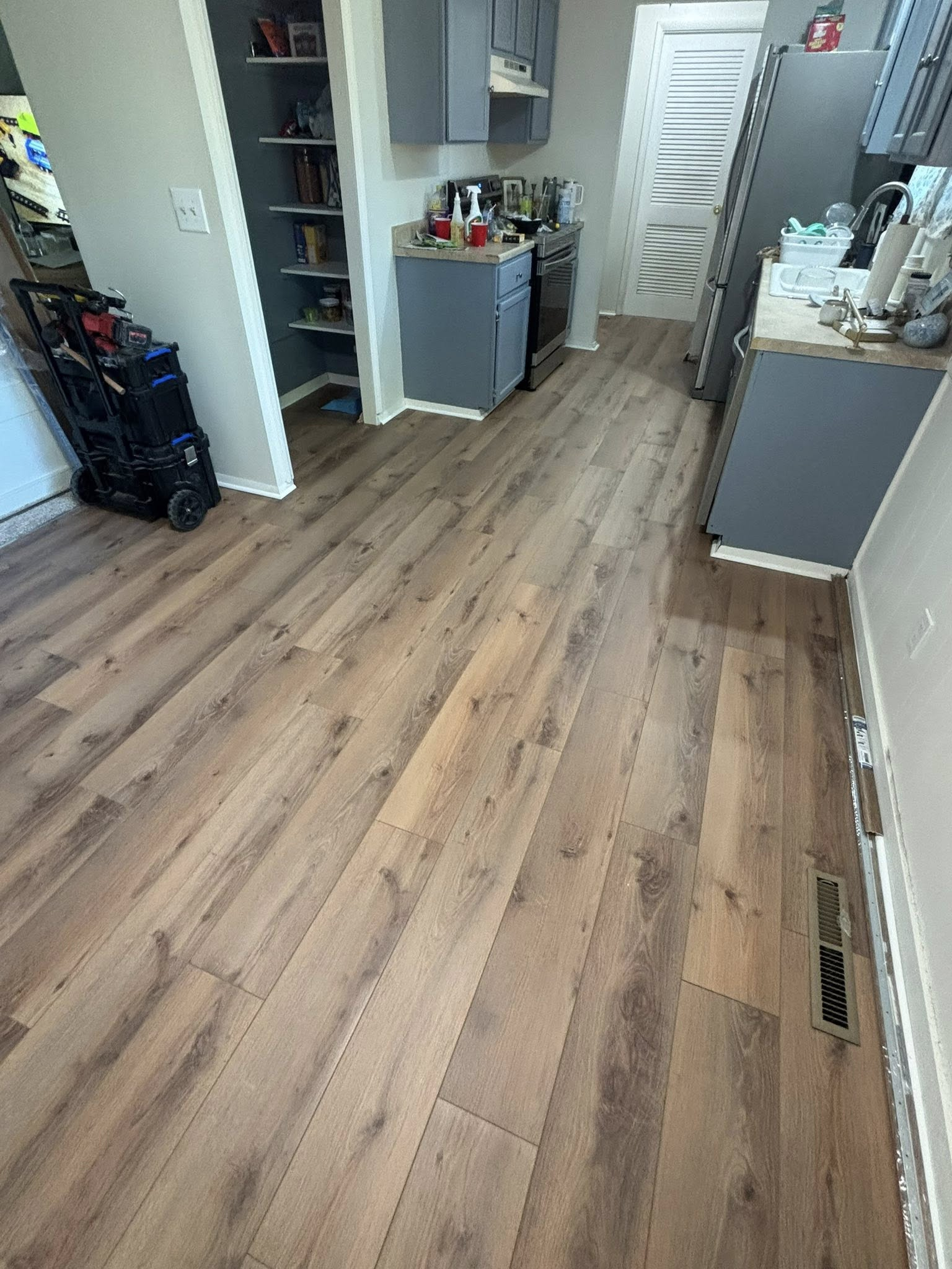 Kitchen & Hallway – LVP Flooring