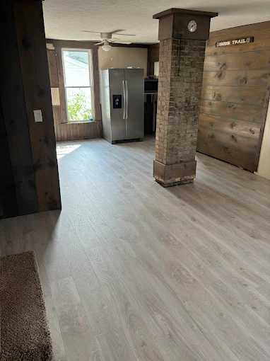 Open Living Room – LVP Flooring Installation